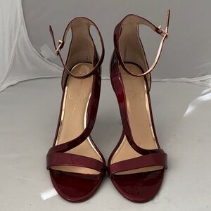 Jessica Simpson Deep Red Patent Heels
